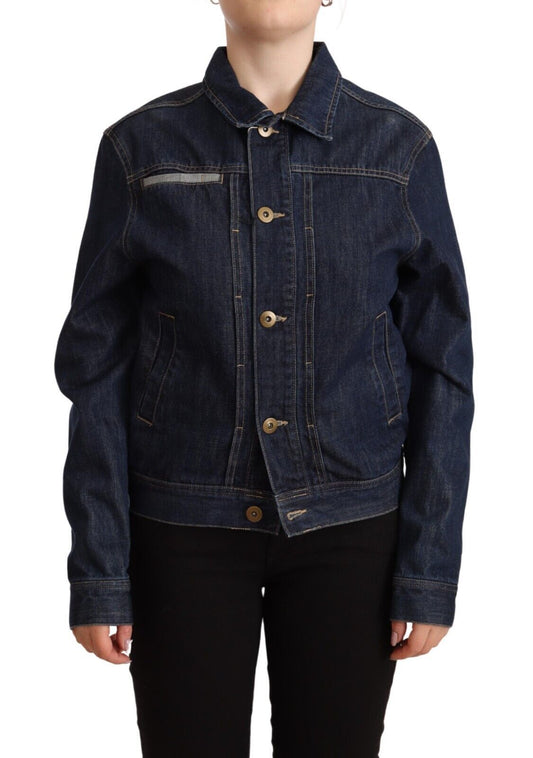 Master coat veste en jean bleu foncé