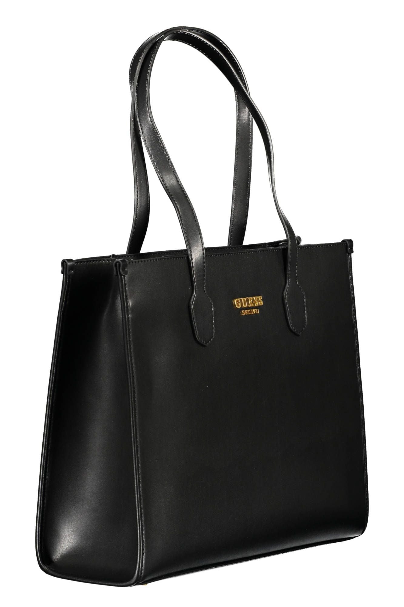 Sac bandoulière en polyuréthane noir Guess jeans