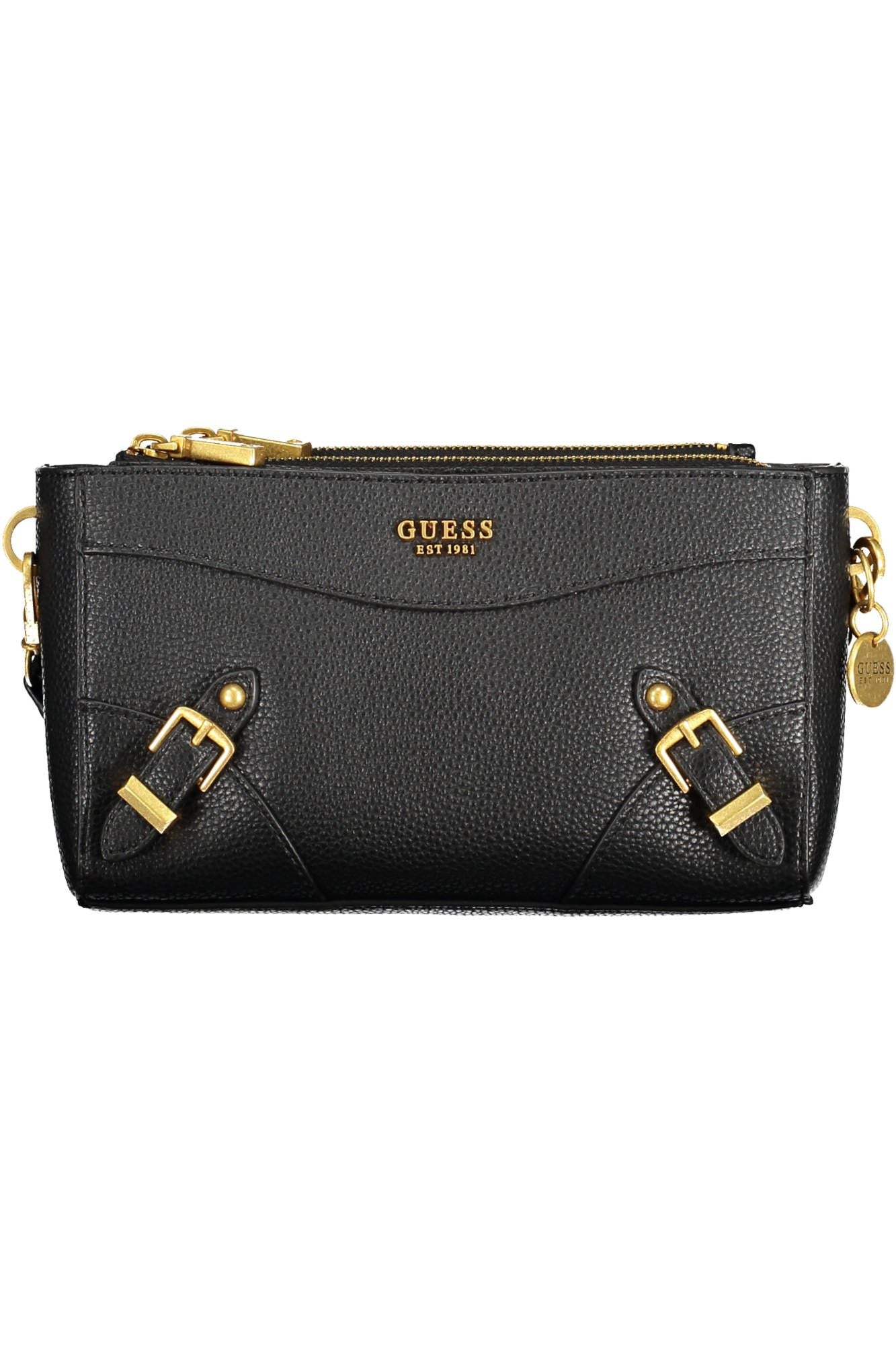 Guess Jeans Chic Contrasting Black Polyurethane Handbag