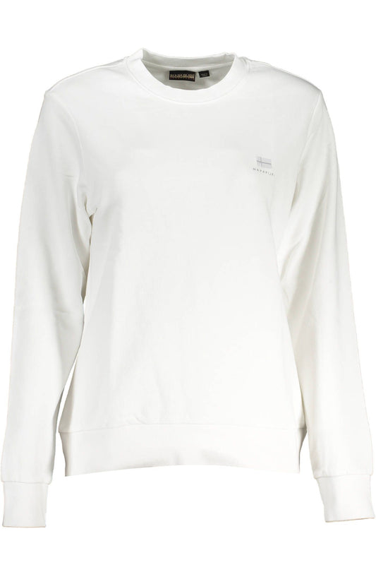 Napapijri sweat col rond en coton blanc