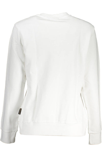 Napapijri sweat col rond en coton blanc