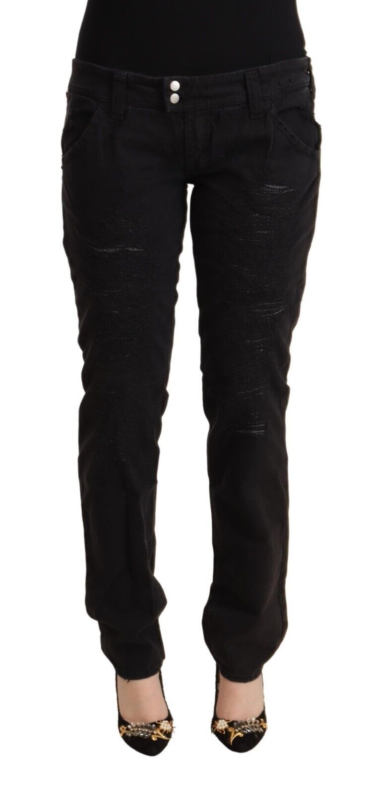 Jean slim noir taille basse Cycle