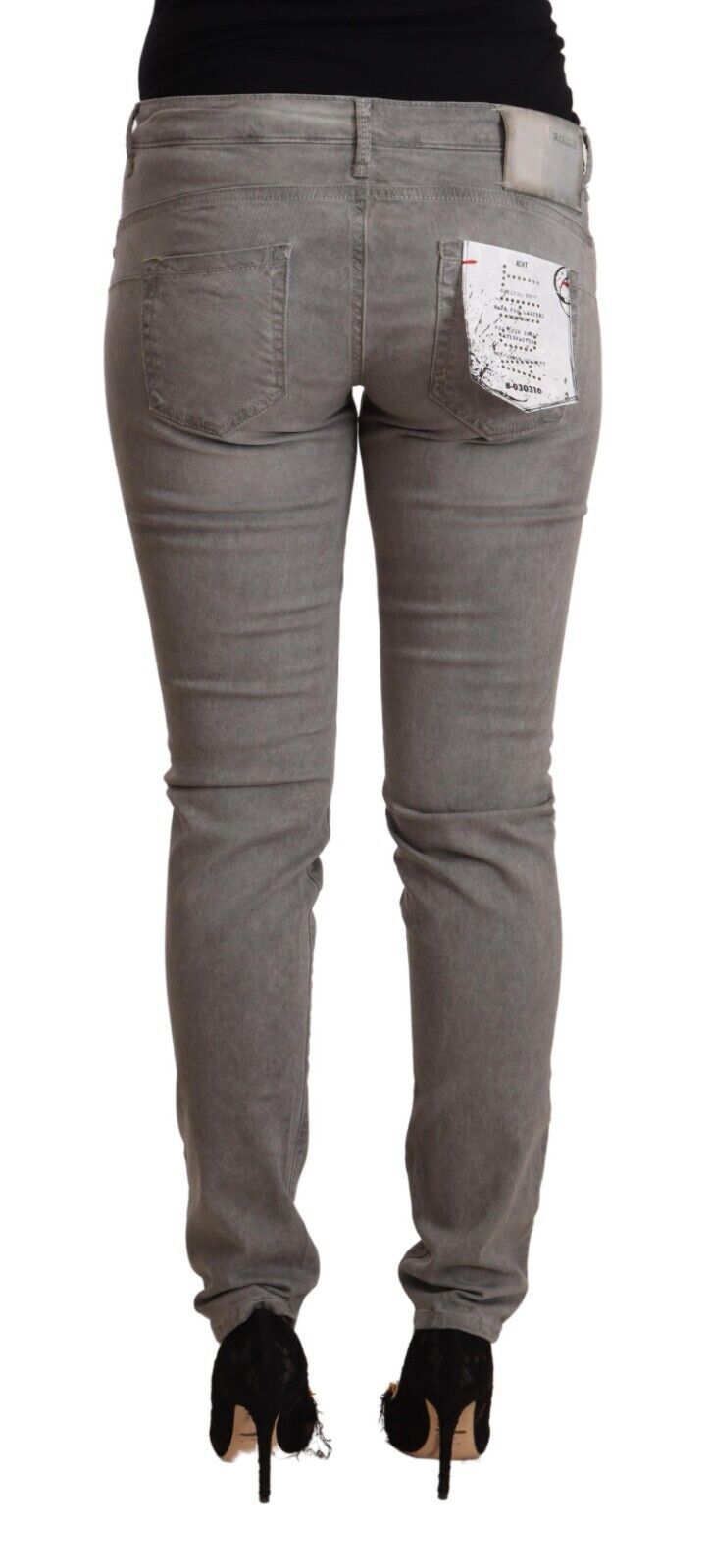 Jean skinny taille basse en coton mélangé Acht