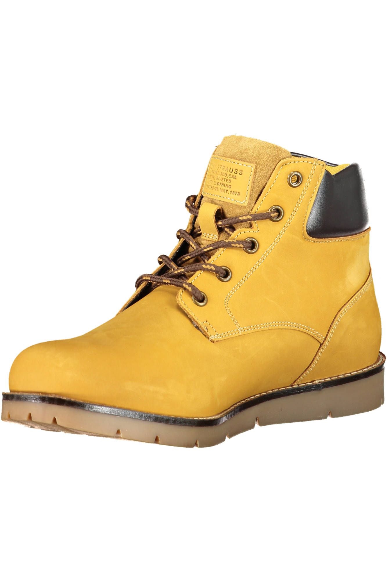 Bottines Levi's jaune coucher de soleil avec détail à lacets