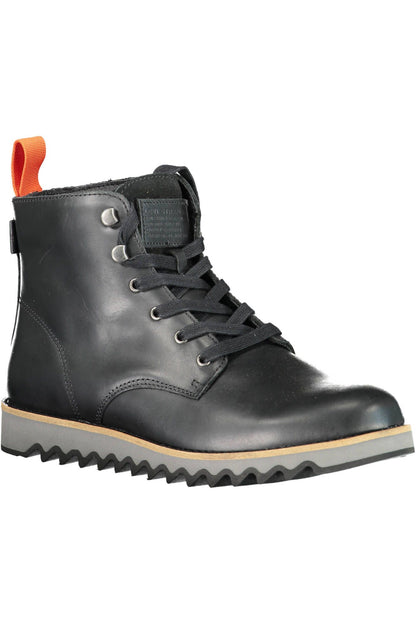 Bottines Levi's noires surélevées avec semelle contrastée