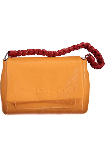 Sac bandoulière Desigual orange avec détails contrastés