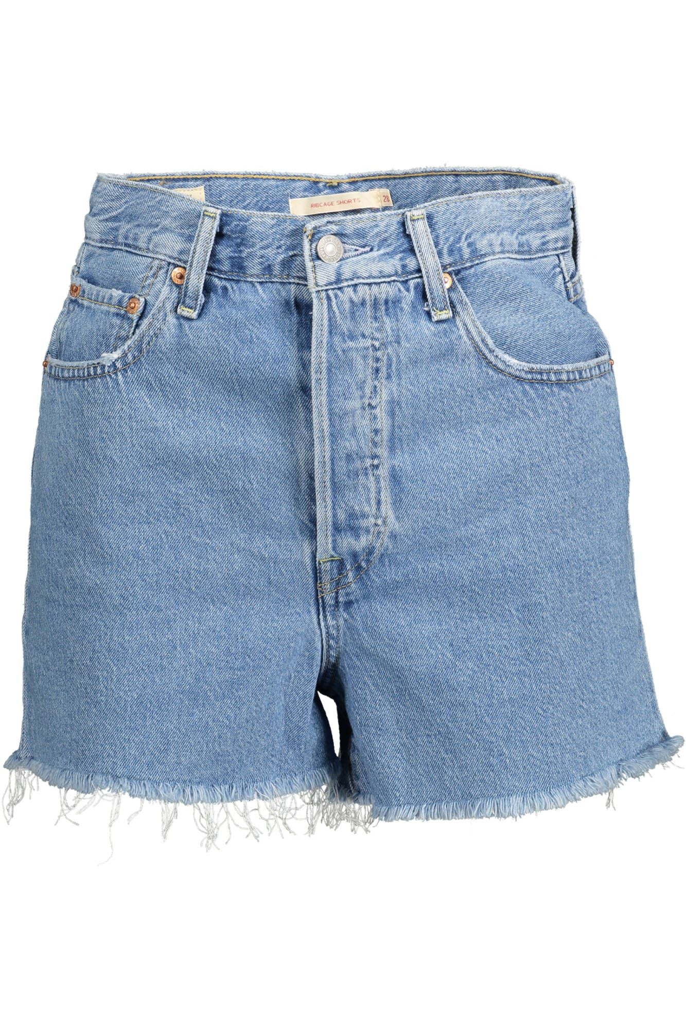 Levi's - Short en jean à ourlet frangé - Bleu clair