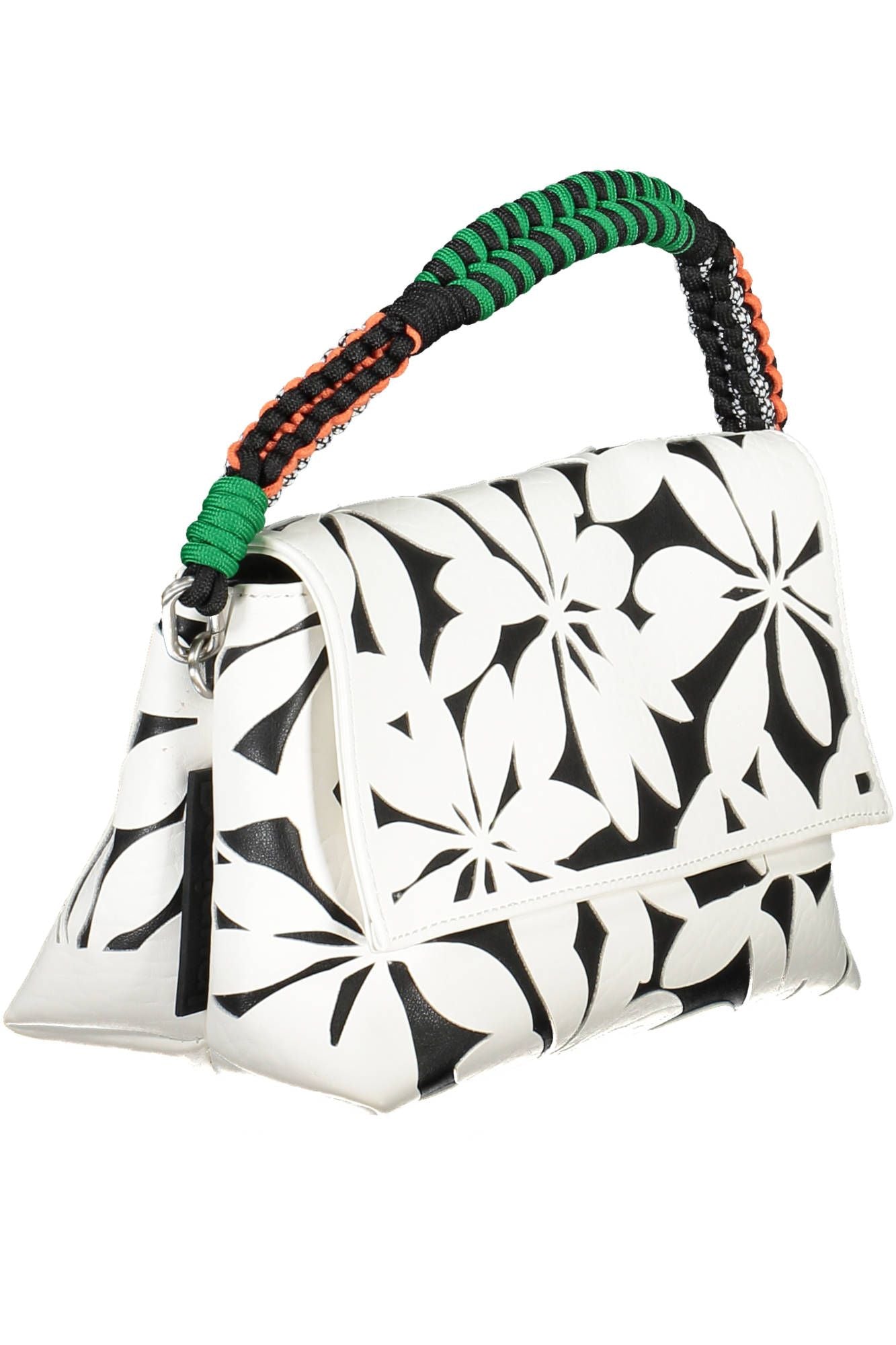 Desigual Chic White Contrasting Detail Shoulder Bag