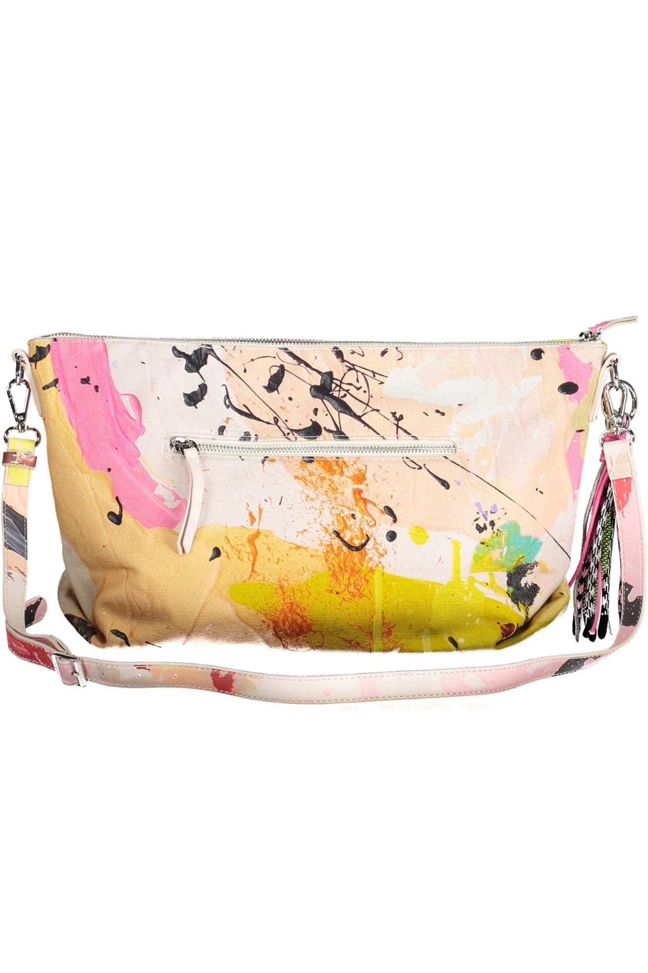 Sac porté épaule Desigual blanc avec détails contrastés