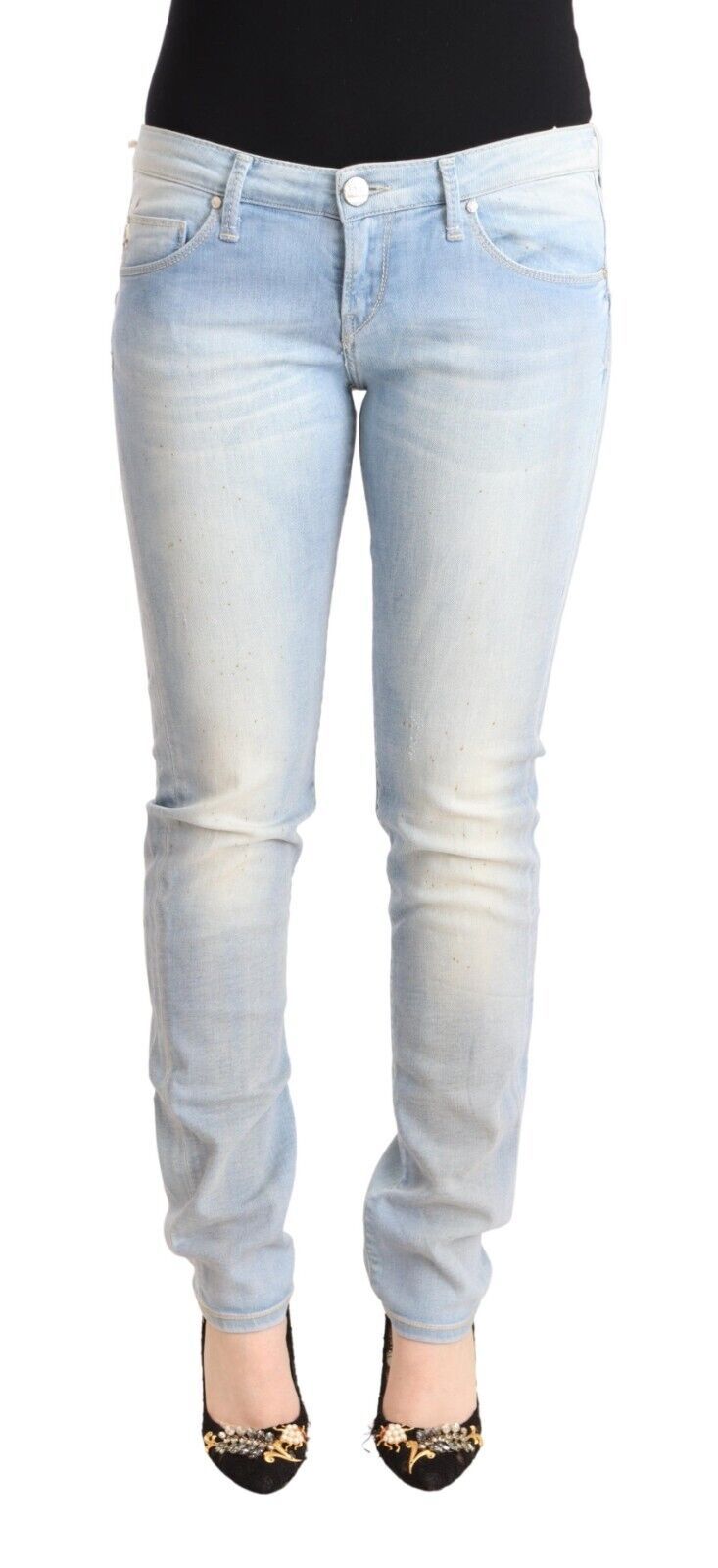 Acht jean skinny taille basse bleu clair