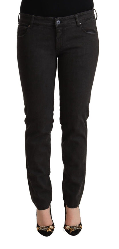 Ermanno scervino denim skinny taille basse noir