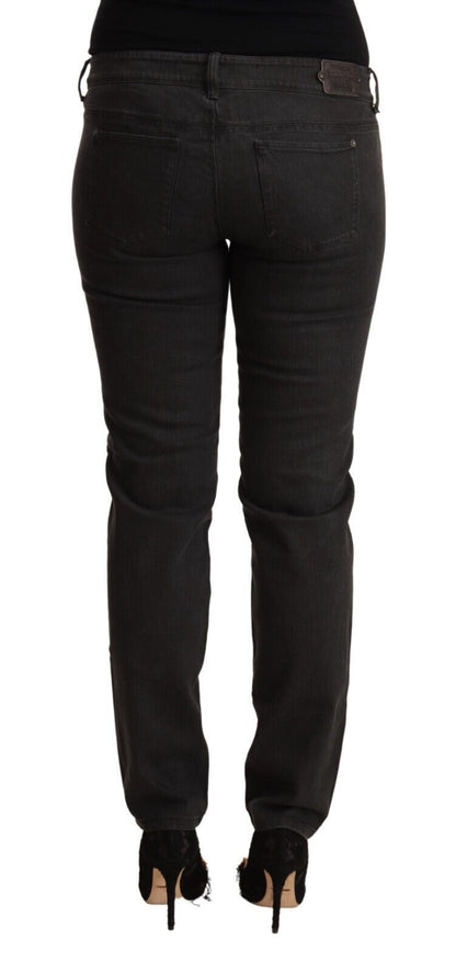 Ermanno scervino denim skinny taille basse noir