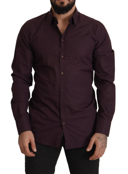 Dolce &amp; Gabbana - Chemise habillée coupe slim violette regal