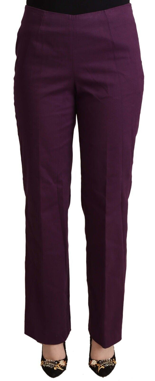 Pantalon fuselé taille haute violet Bencivenga