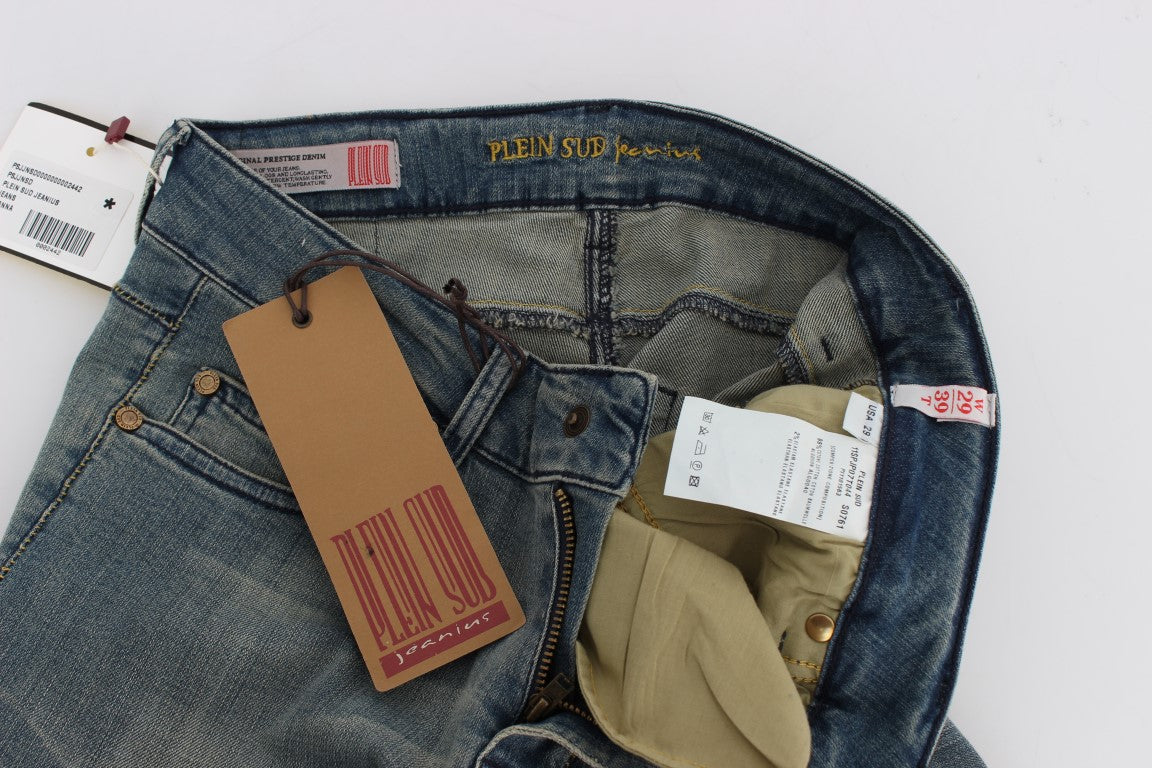 Jean skinny bleu délavé plein sud slim