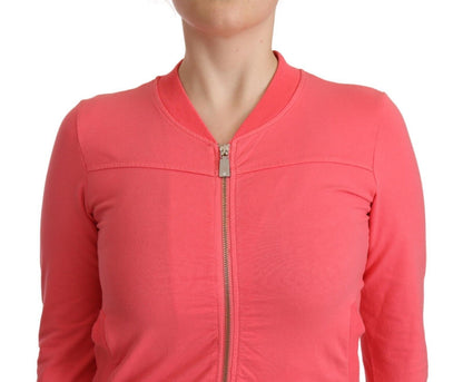 Pull zippé rose Blumarine