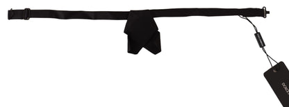 Dolce & Gabbana Elegant Black Silk Bow Tie