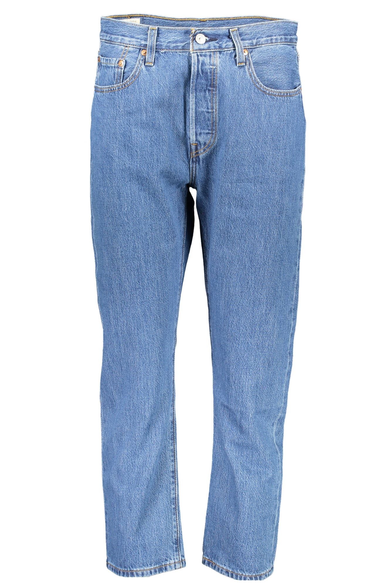 Le jean 5 poches Levi's bleu en coton pour femme