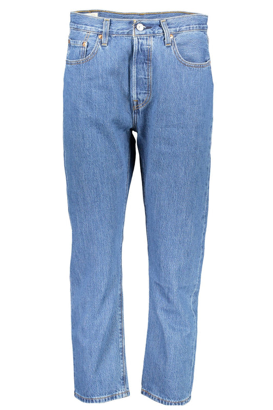 Le jean 5 poches Levi's bleu en coton pour femme