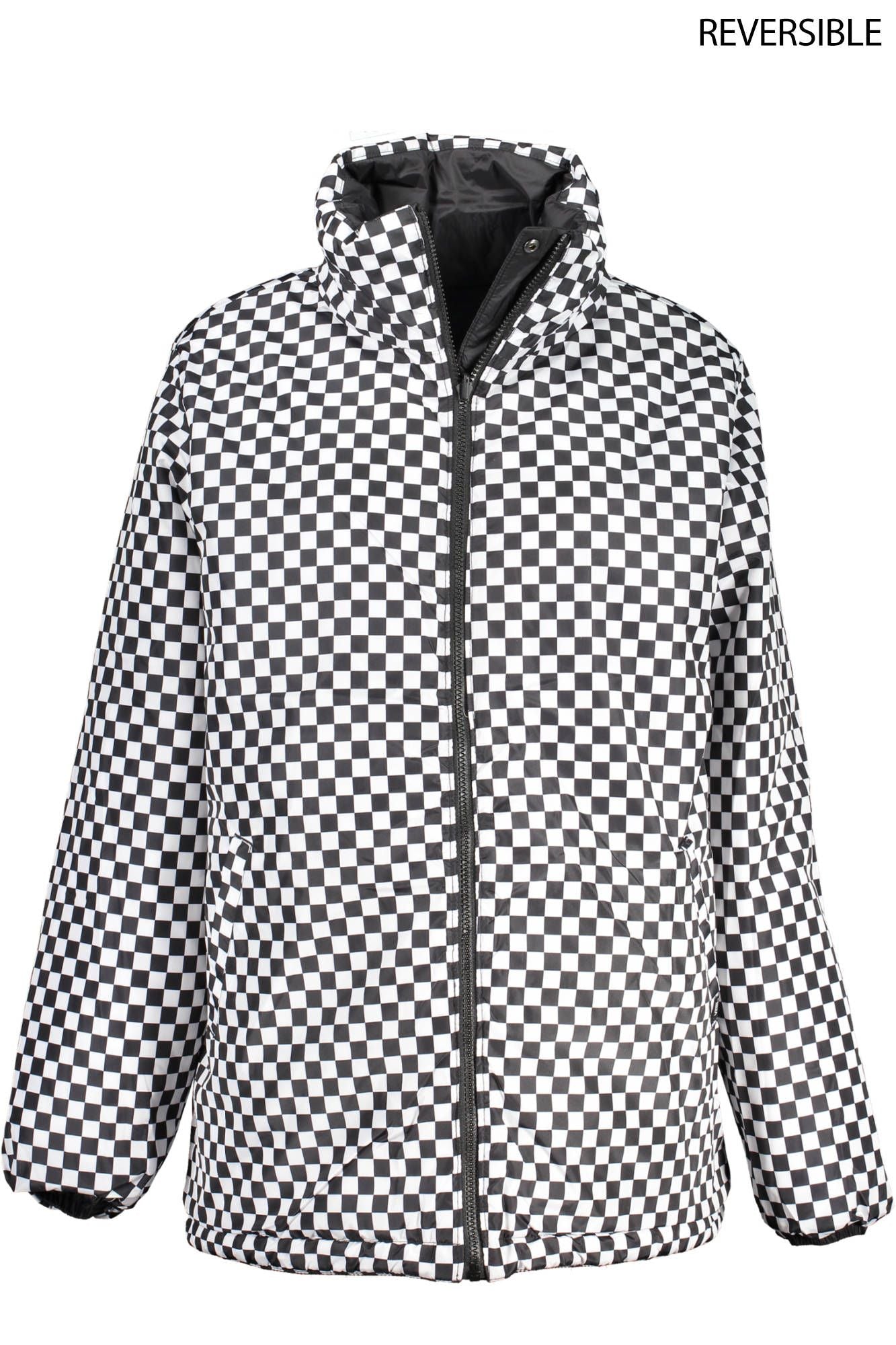 Vans Reversible Black Check Long Sleeve Jacket