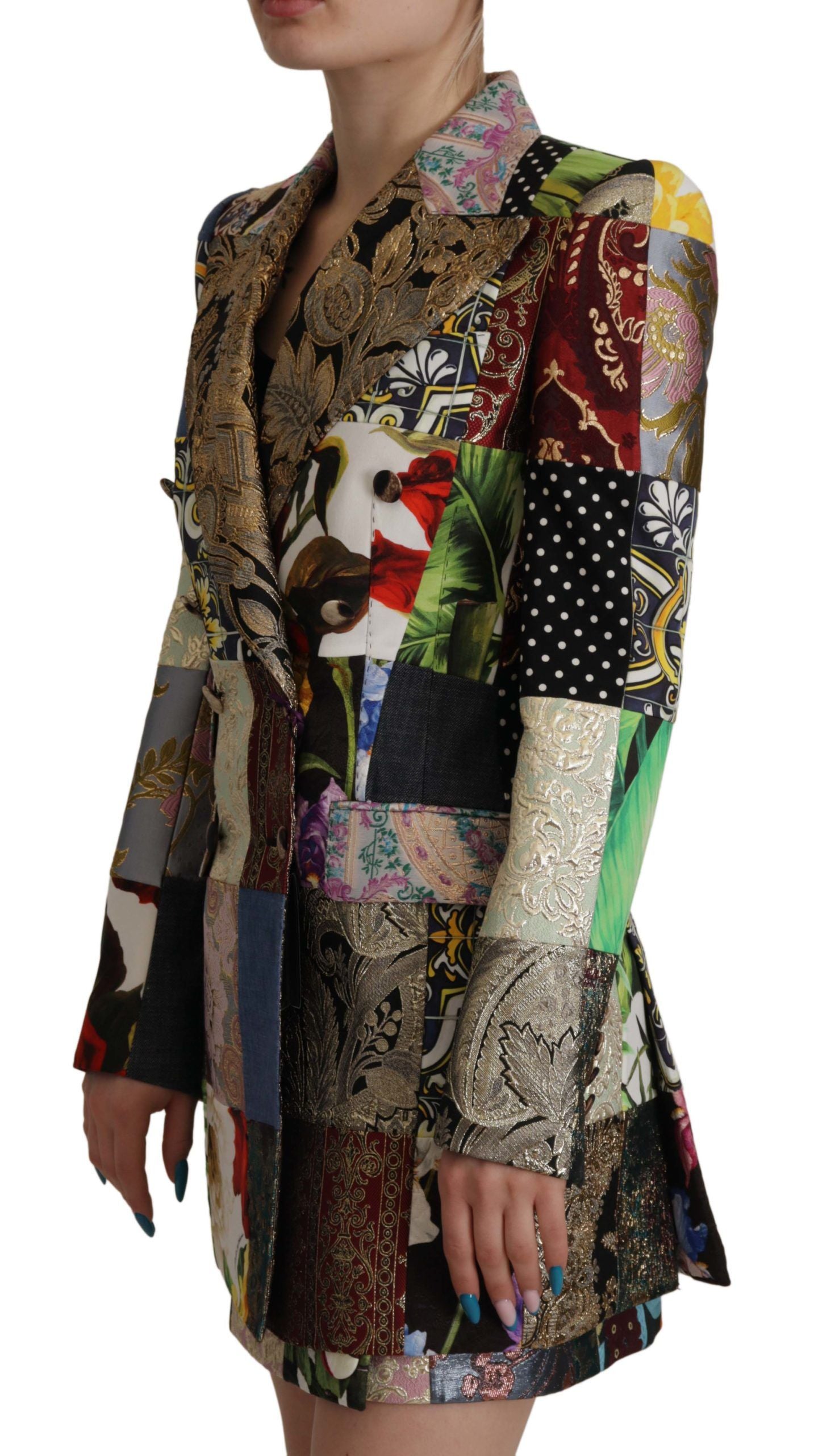 Veste blazer patchwork multicolore Dolce &amp; gabbana