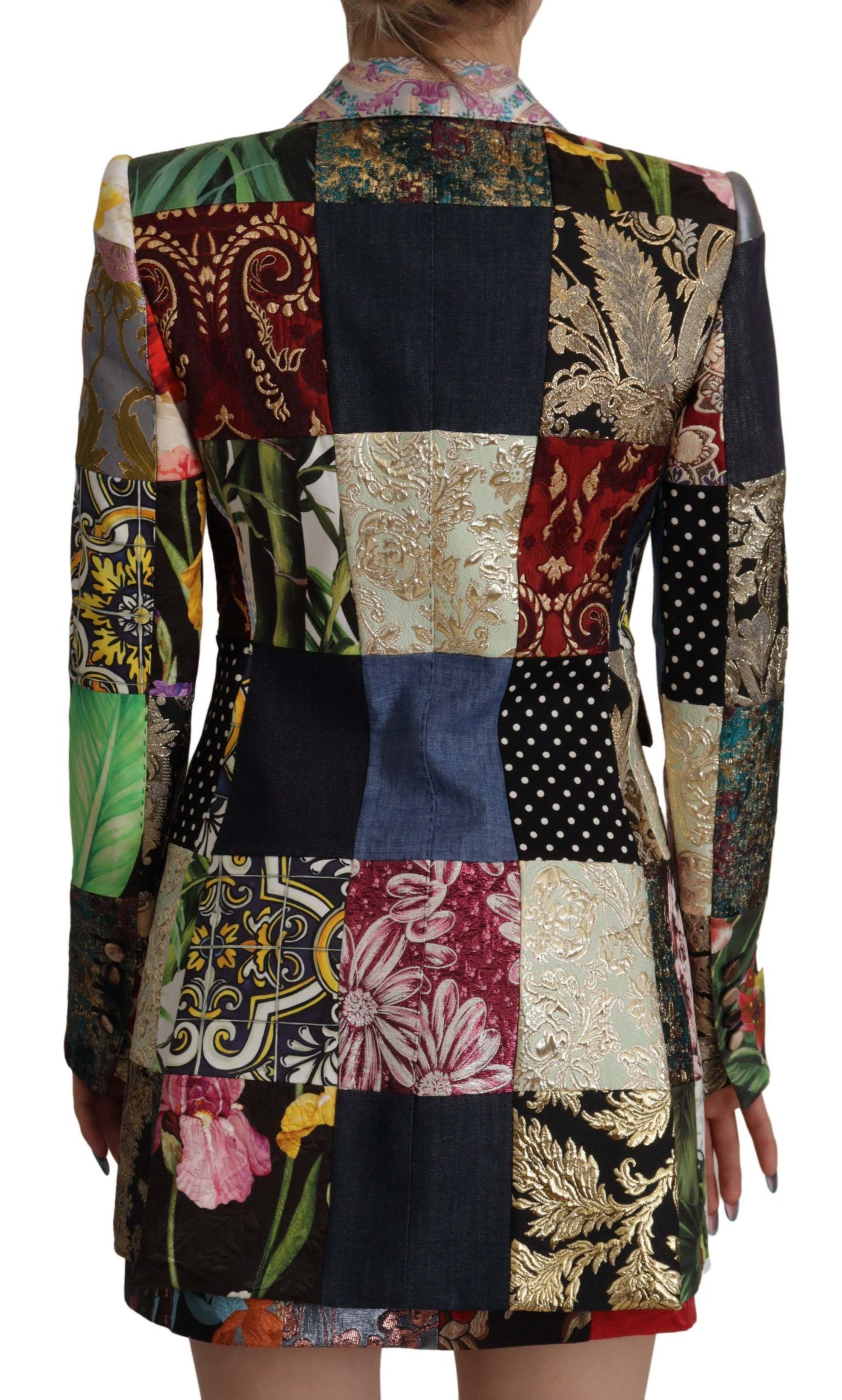 Veste blazer patchwork multicolore Dolce &amp; gabbana