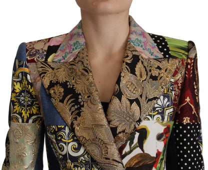 Veste blazer patchwork multicolore Dolce &amp; gabbana