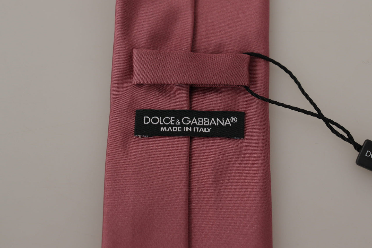 Dolce &amp; Gabbana Elegante pajarita de seda rosa