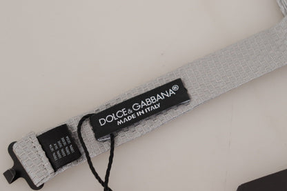 Dolce &amp; Gabbana Pajarita de seda gris elegante