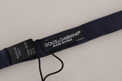 Dolce &amp; Gabbana superbe nœud papillon bleu en soie