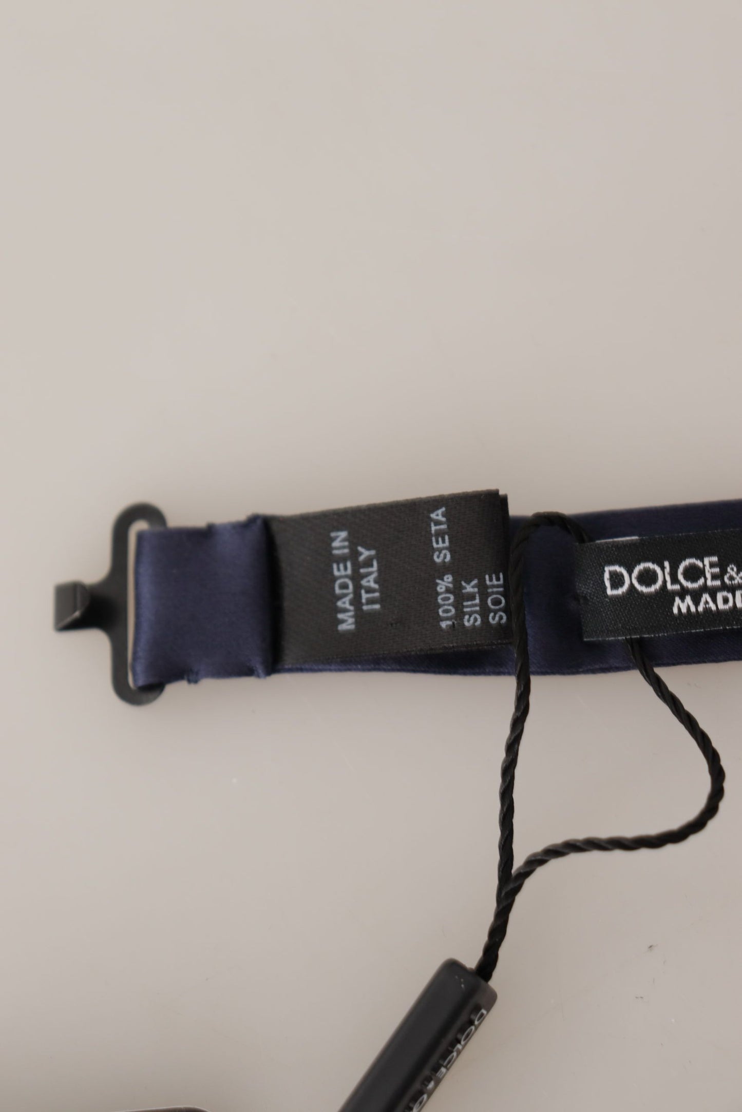 Dolce &amp; Gabbana superbe nœud papillon bleu en soie