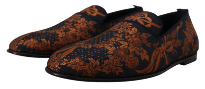 Dolce &amp; Gabbana - Mocassins à enfiler à fleurs