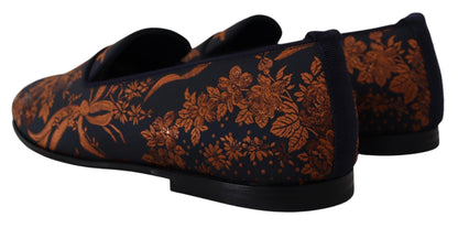 Dolce &amp; Gabbana - Mocassins à enfiler à fleurs