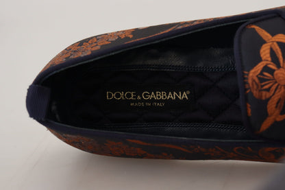 Dolce &amp; Gabbana - Mocassins à enfiler à fleurs