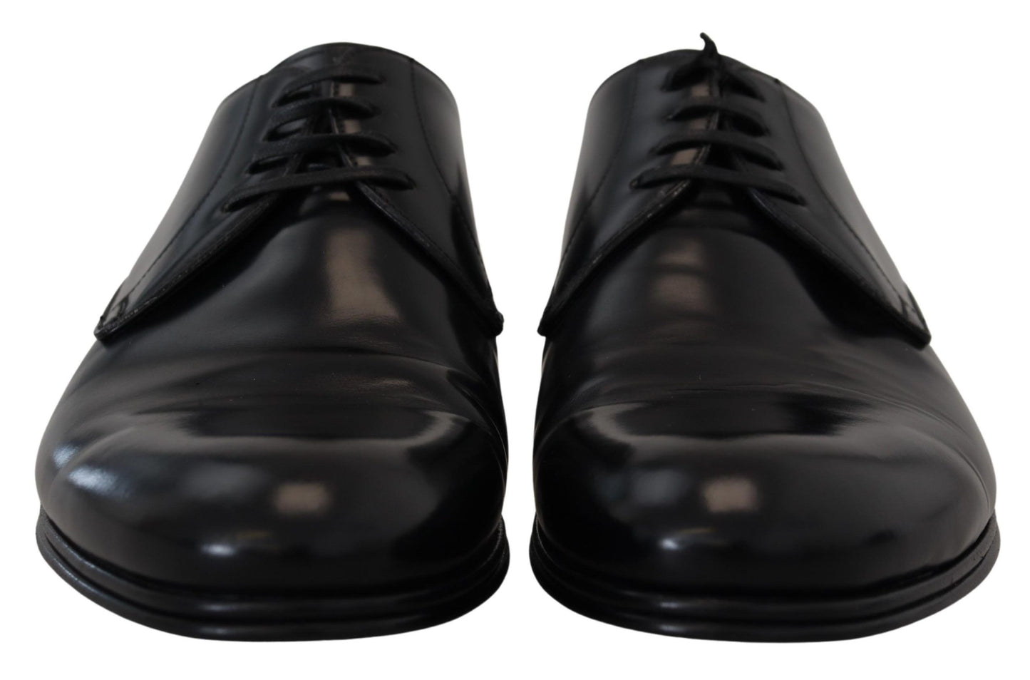 Derbies en cuir noir Dolce &amp; Gabbana