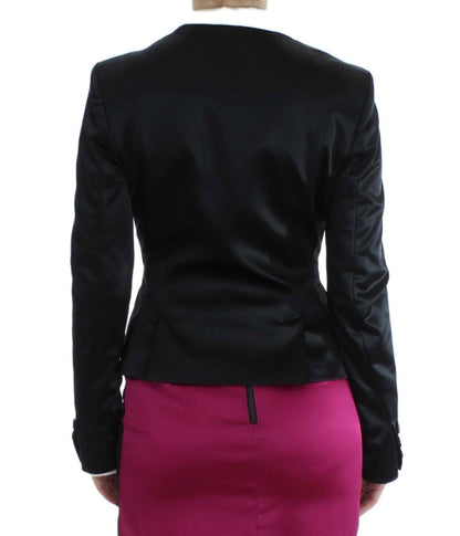 Blazer droit noir et rose Exte