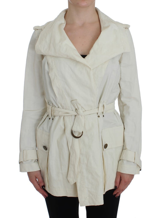 Veste trench portefeuille blanche Plein sud