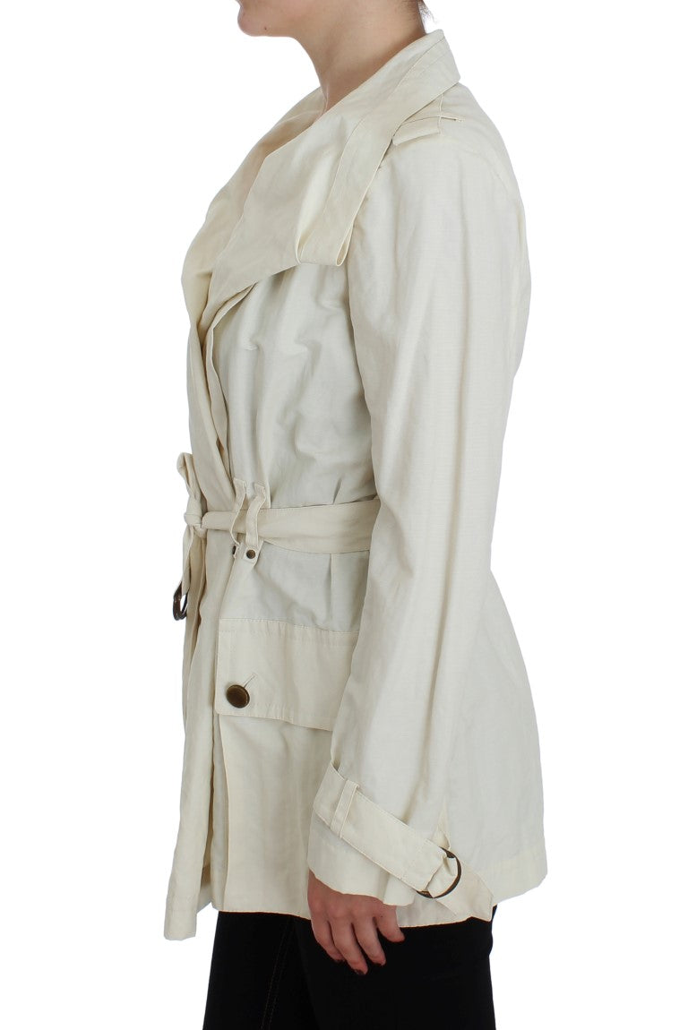 Veste trench portefeuille blanche Plein sud