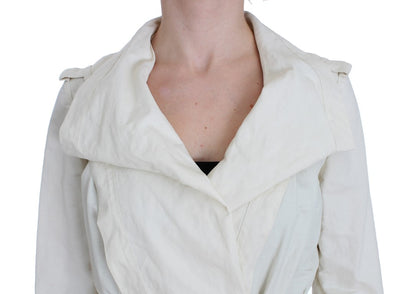 Veste trench portefeuille blanche Plein sud