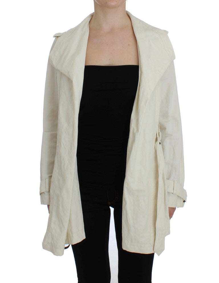 Veste trench portefeuille blanche Plein sud