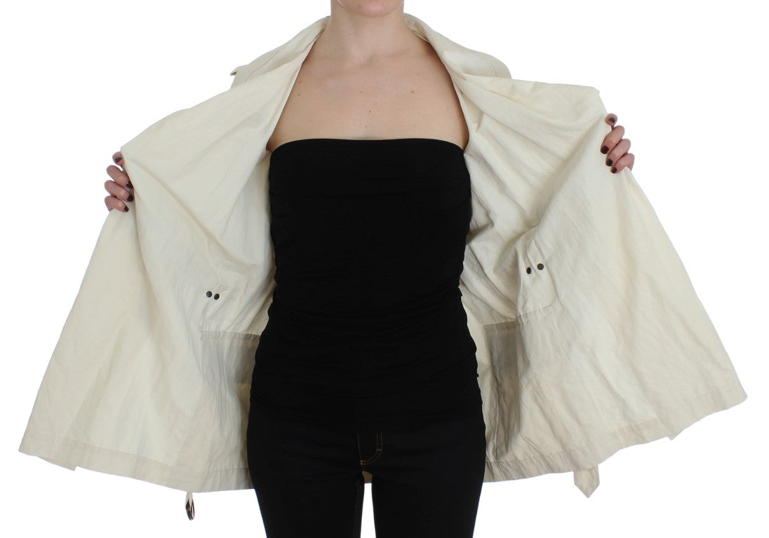 Veste trench portefeuille blanche Plein sud