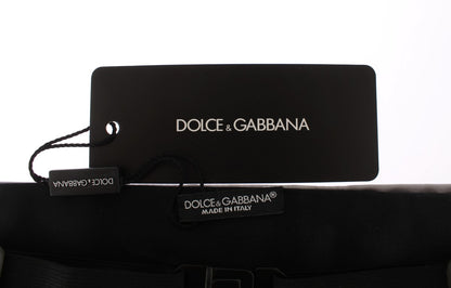 Ceinture de smoking en soie argentée Dolce &amp; Gabbana