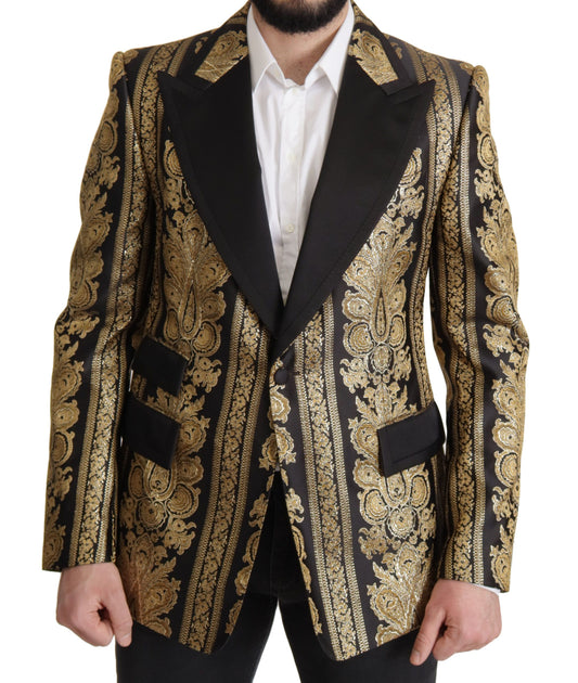 Dolce &amp; gabbana blazer à simple boutonnage en jacquard