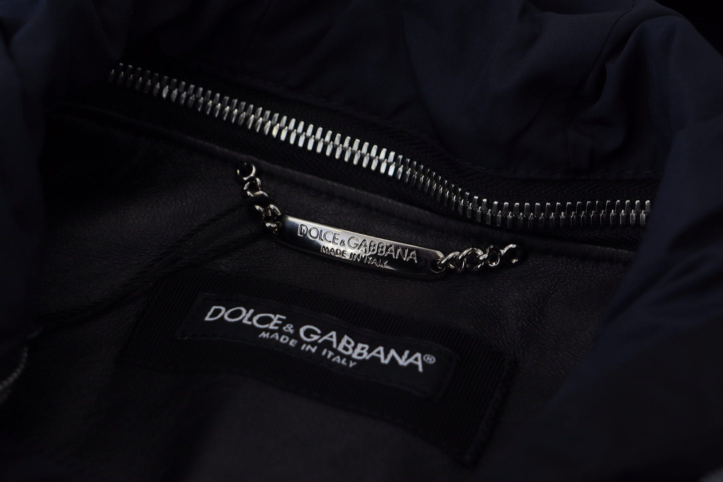 Blouson aviateur noir Dolce &amp; Gabbana