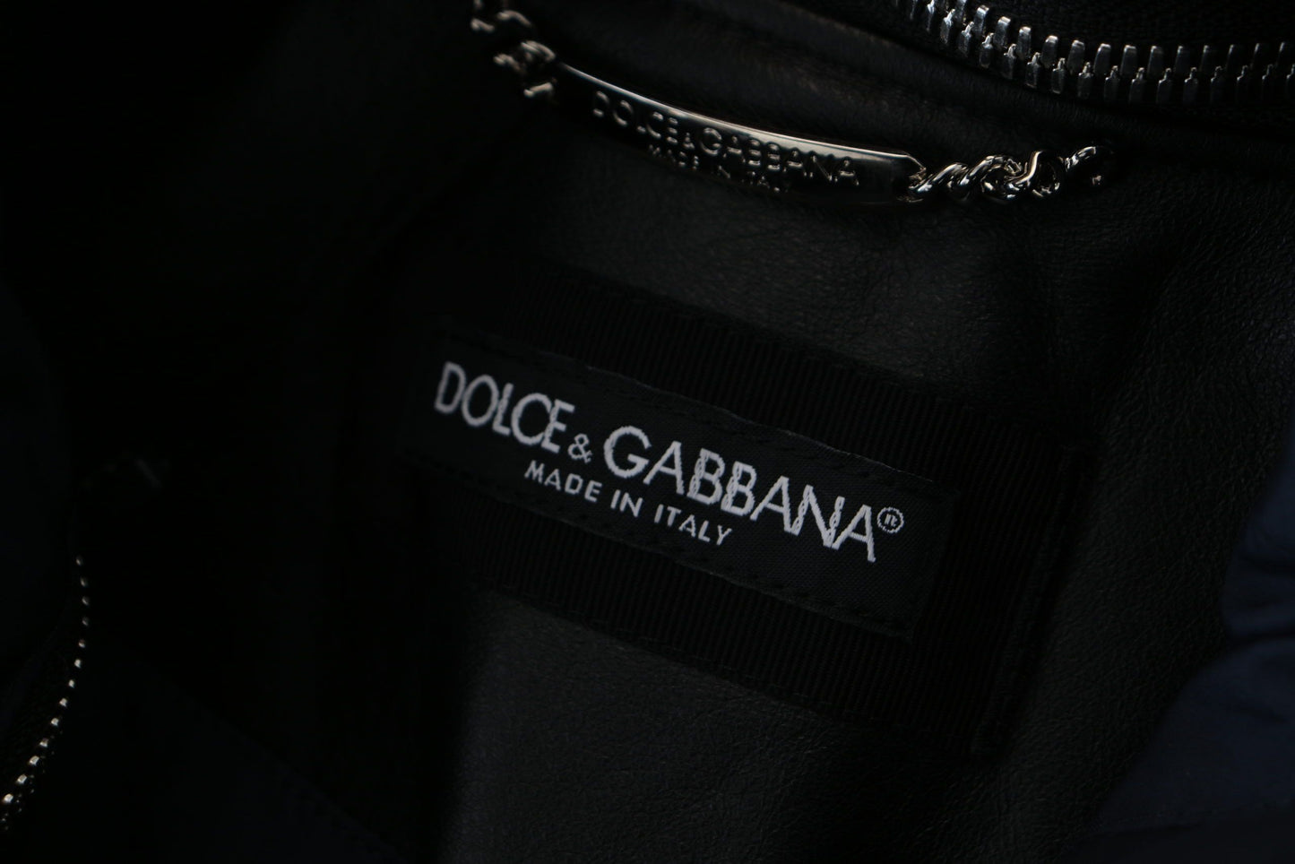 Blouson aviateur noir Dolce &amp; Gabbana