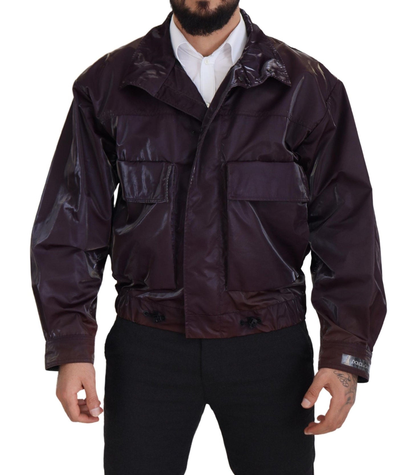 Veste de motard violette Dolce &amp; gabbana