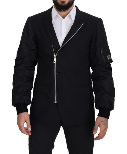 Veste en laine vierge noire Dolce &amp; gabbana