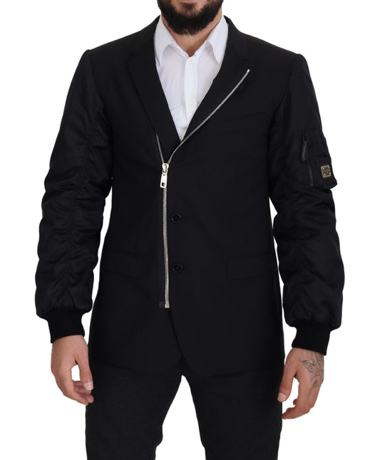 Veste en laine vierge noire Dolce &amp; gabbana