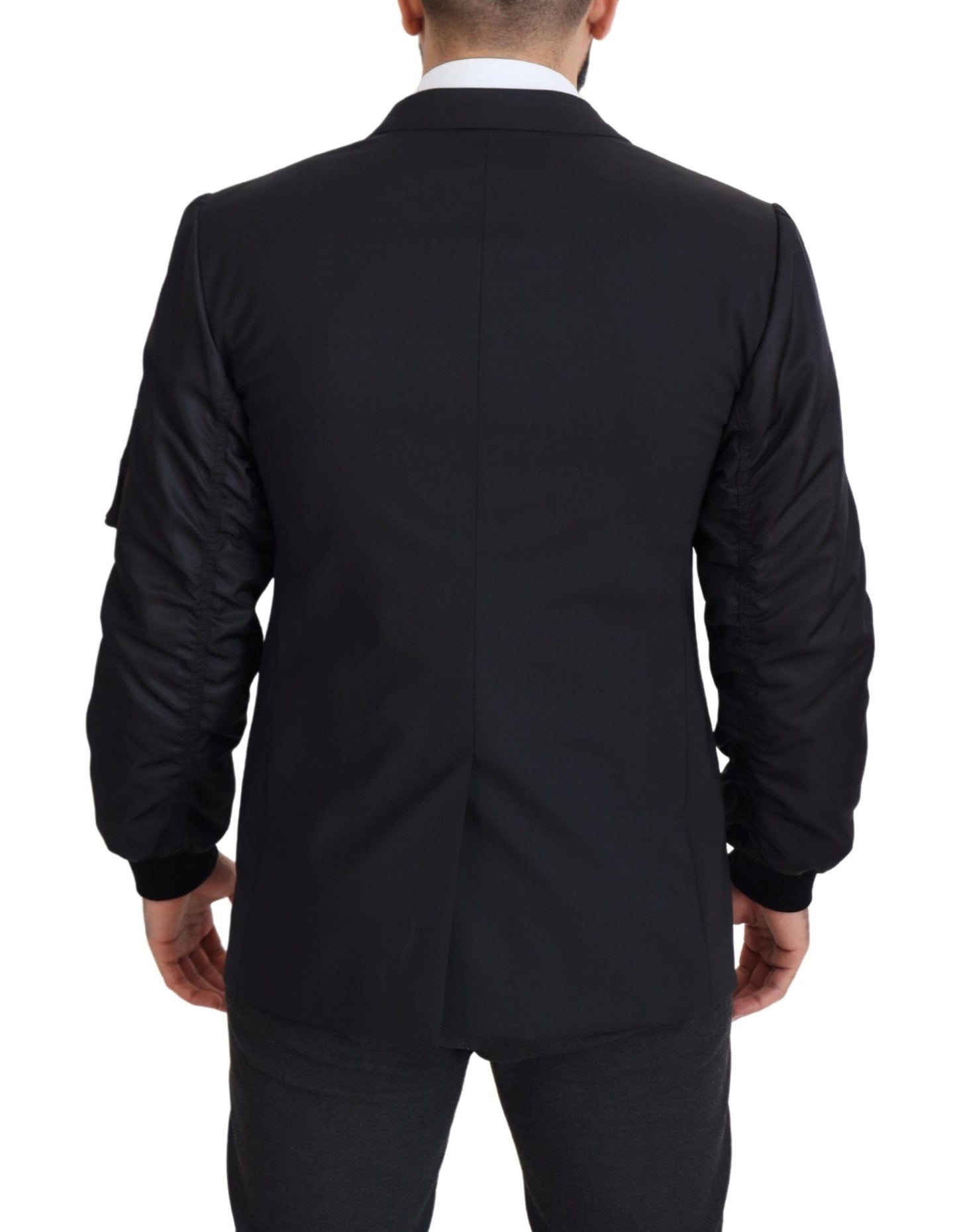 Veste en laine vierge noire Dolce &amp; gabbana