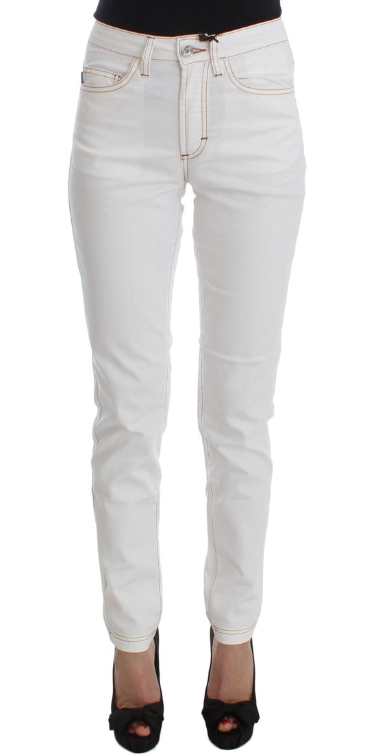 Jean slim blanc Cavalli